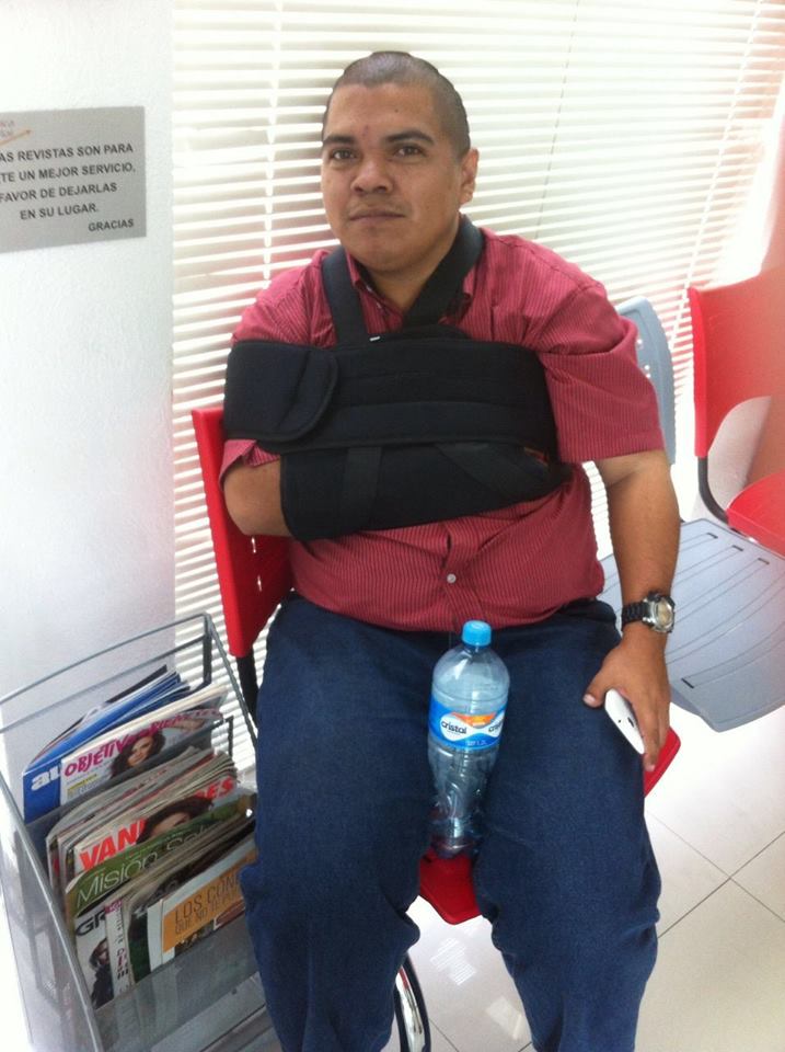 luis reyes ventura brazo roto