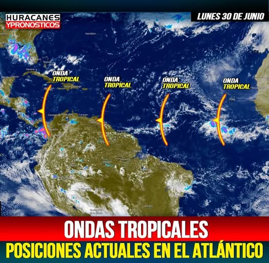 Las ondas tropicales llegarán cada semana muy seguido y debemos estar pendientes de que no se vuelvan ciclones en el mes de julio.